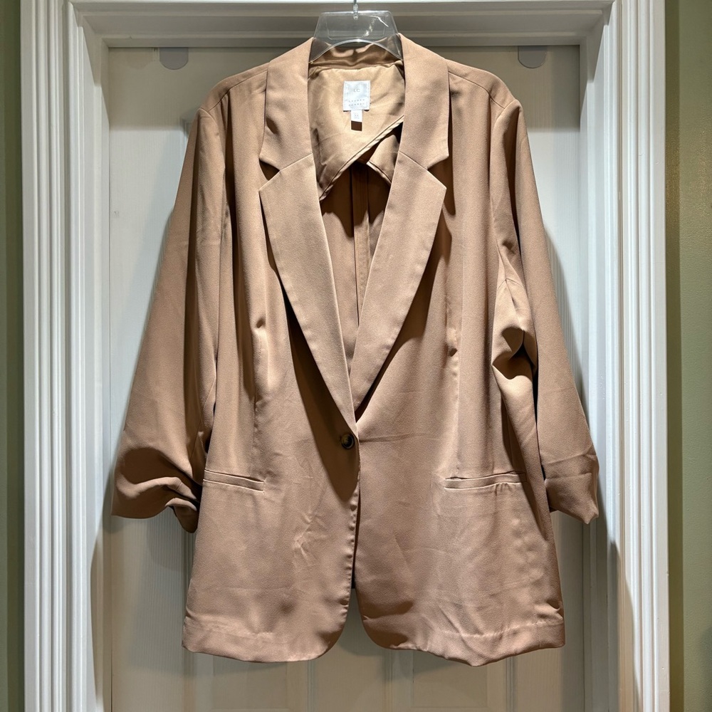 LC Lauren Conrad Women's Tan Blazer
